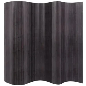 Paravent séparateur de pièce cloison de séparation décoration meuble bambou gris 250 cm 0802016/2 en Plastique ABS