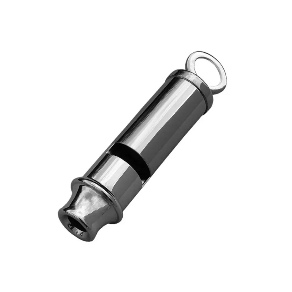 Mil-tec bobby signal sifflet nickel plaqué laiton peu épais gris durable