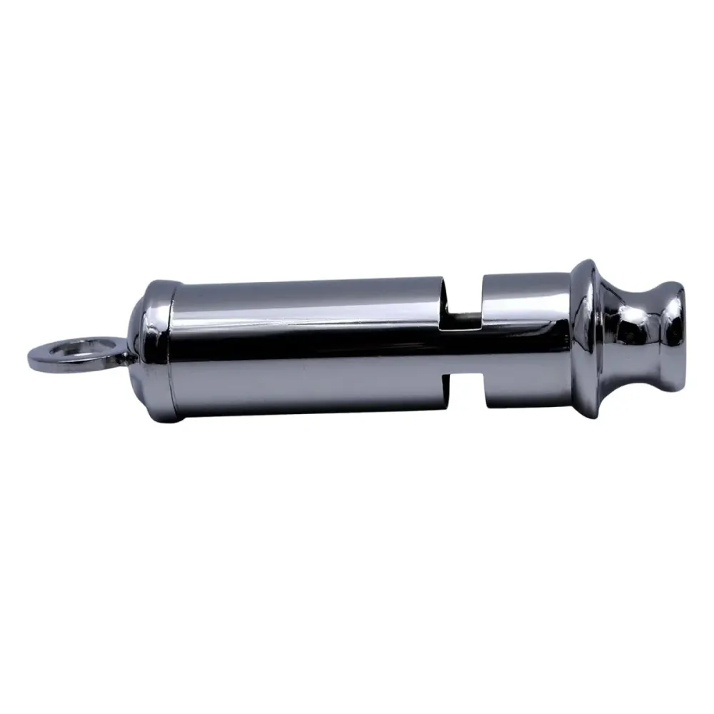 Mil-tec bobby signal sifflet nickel plaqué laiton peu épais gris durable