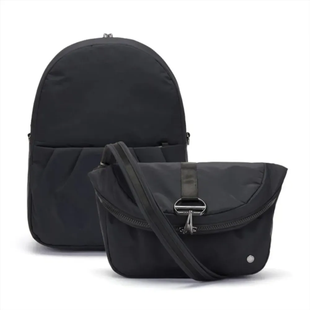 Pacsafe Citysafe CX polyvalent sac à dos anti-vol rfid econyl matériel noir