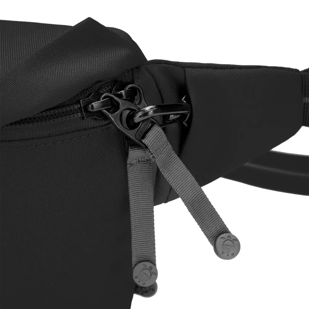 Pacsafe Go Sac banane 2,5 L sans PFC antivol RFID fiable Sling Pack Noir