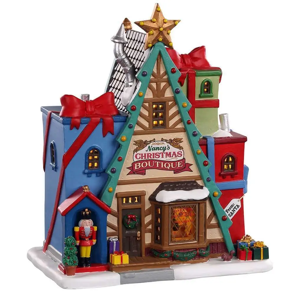 Boutique De Noël de Nancy 'Nancy's Christmas Boutique' Lemax en acrylique transparent