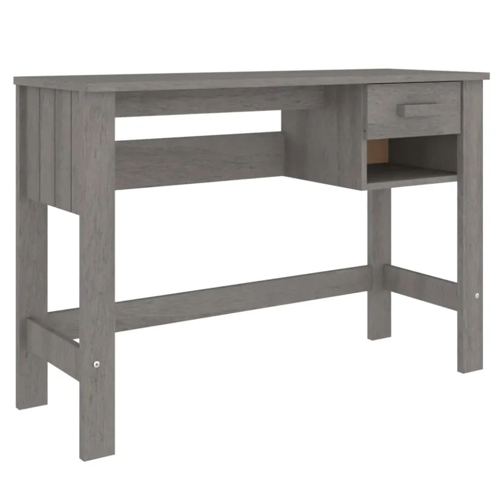 Bureau table poste de travail meuble d'ordinateur informatique étude HAMAR manifeste 110 x 40 x 75 cm bois massif de pin g...