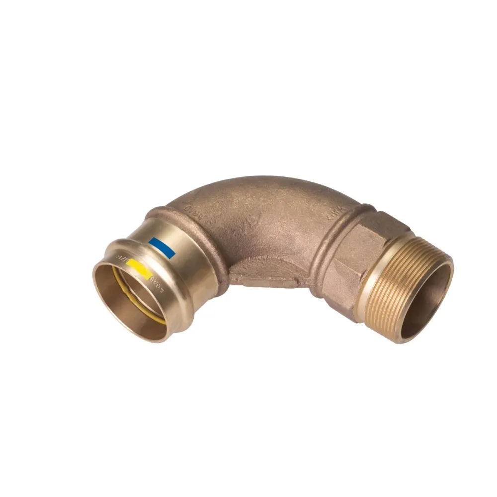 Gomito Femmina Pressare Filettato Maschio Bronzo 18 X 3/4"M pour accueil client