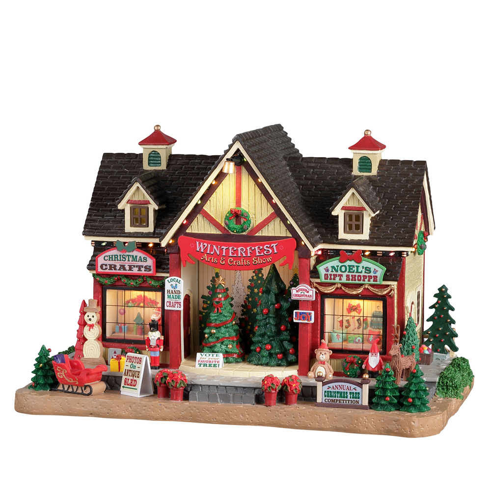 Magasin artisanal de décorations de Noël L 15.0 l 26.0 H 17.2cm Lemax pour restaurants