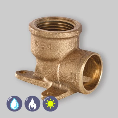 Panneau d'information Gomito 90° Flangiato Filettato Femmina Bronzo Saldare 18 X 3/4"