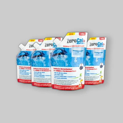 Ricariche Flaconi Zerocal+ Dose 250 Ml en acrylique transparent