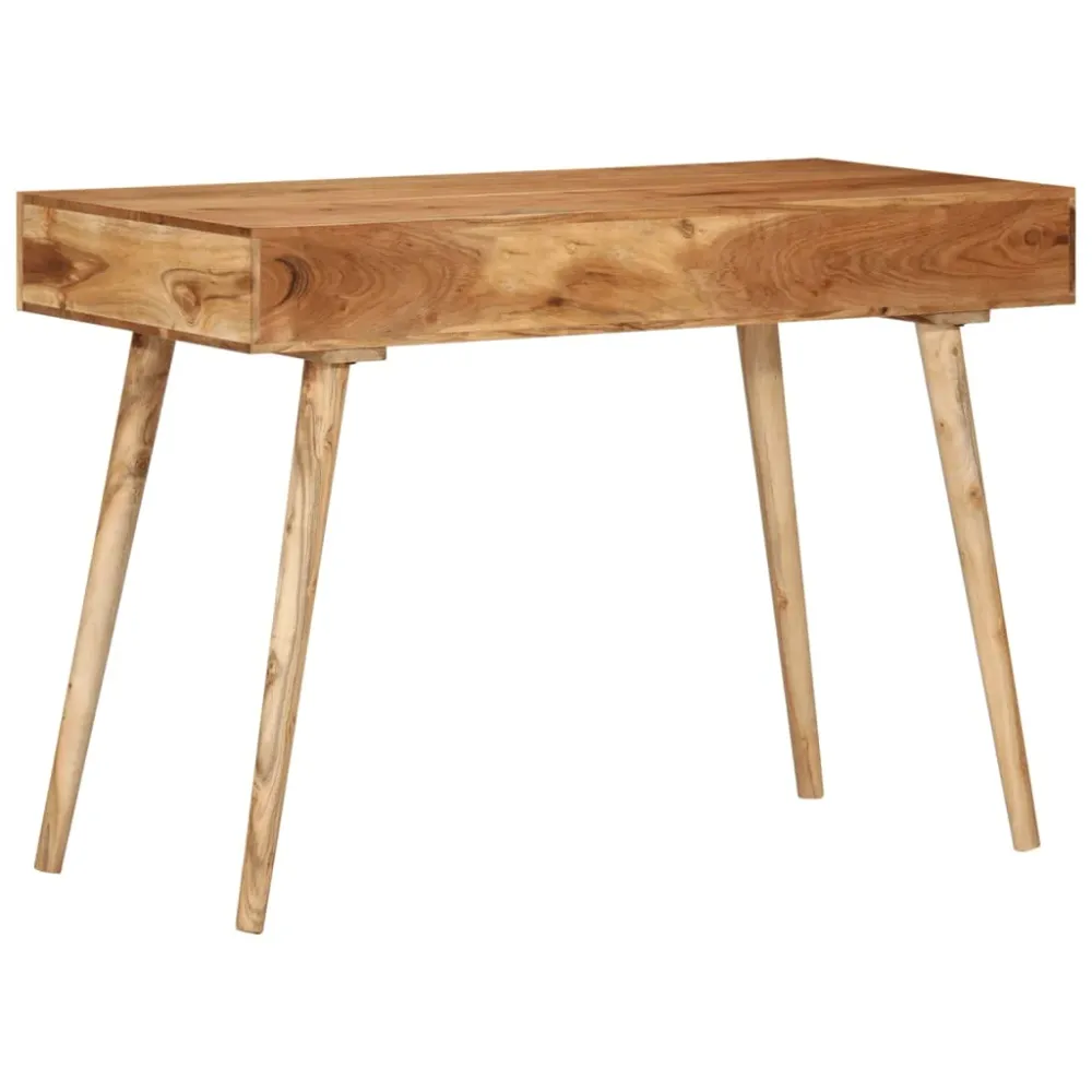 Résistant aux Intempéries - Bureau table poste de travail meuble d'ordinateur informatique étude 115 x 50 x 76 cm bois d'a...