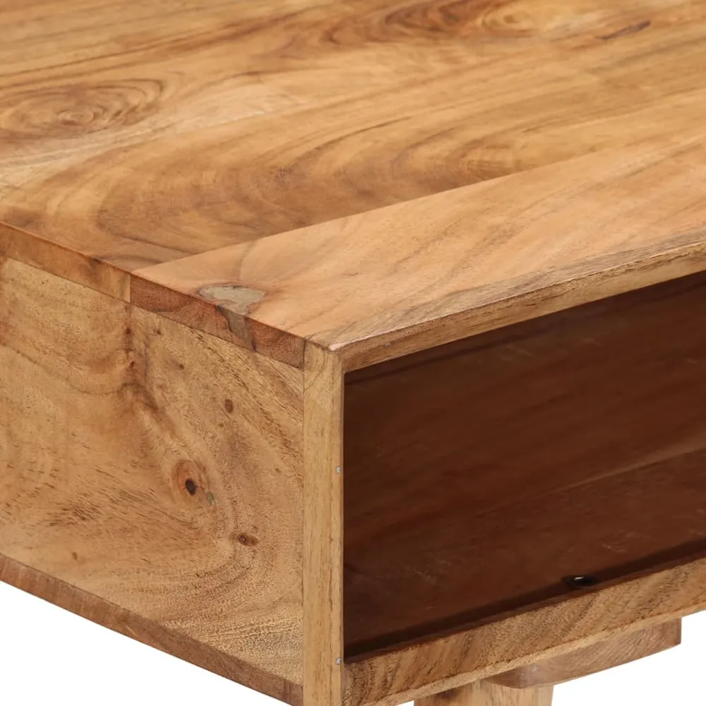 Résistant aux Intempéries - Bureau table poste de travail meuble d'ordinateur informatique étude 115 x 50 x 76 cm bois d'a...