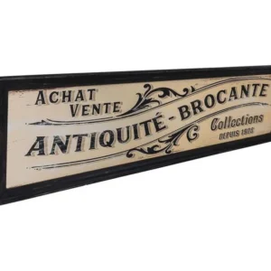 Résistant aux Intempéries - Panneau décoratif en bois Commerce 150 x 40 cm Antiquité - Brocante