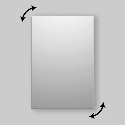 Spacchio Da Bagno Rettangolare Filo Lucido 120 X 70 Cm - avec Support Inclus
