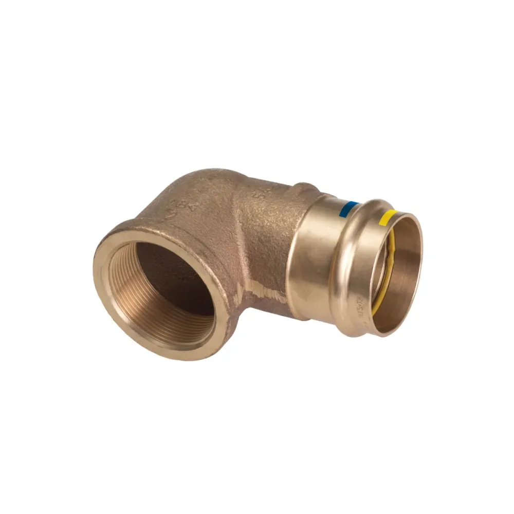 Étagère de vitrine Gomito Femmina Pressare Filettato Femmina Bronzo 18 X 1/2"F