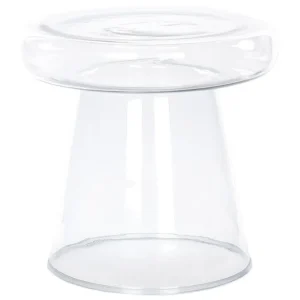 Étagère de vitrine Table d'appoint en verre voir à travers ⌀ 39 cm CALDERA
