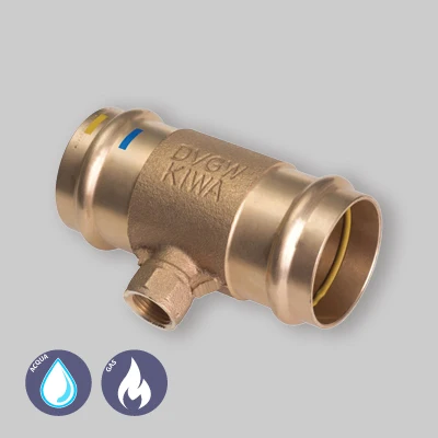 Tee Femmina Pressare Filettato Femmina Al Centro Bronzo 35 X 1/2" X 35 avec éclairage LED intégré
