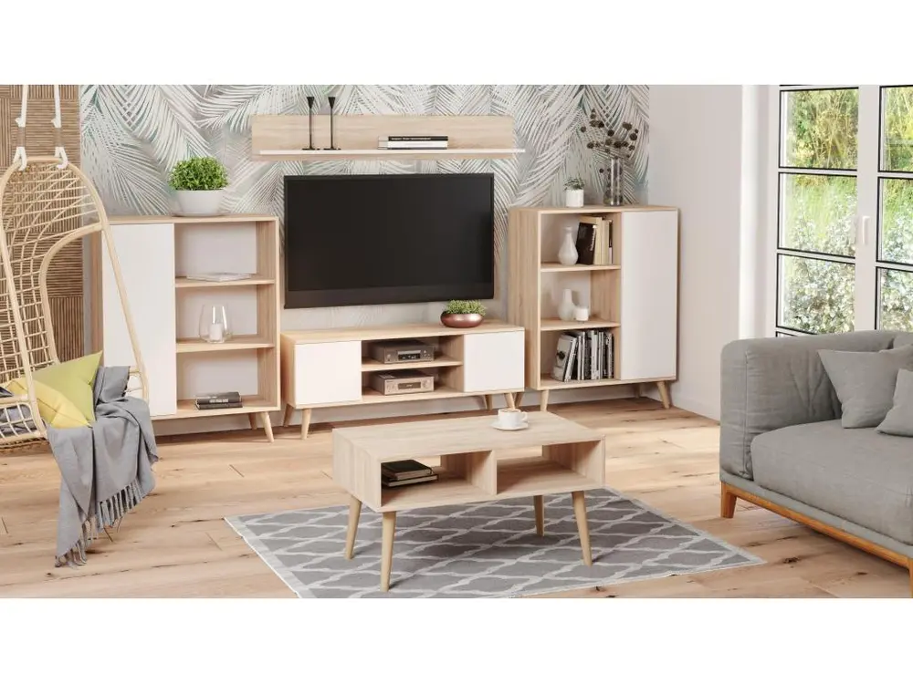Vitrine FONDI SC90 1D 90x40x116 Manifeste naturel