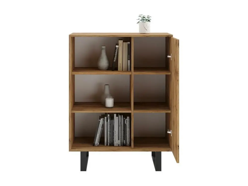 Vitrine FONDI SC90 1D 90x40x116 Net naturel