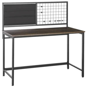 Bureau avec tableau de notes Noir VINCE pour adulte