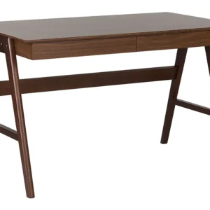 Bureau Donkere houtkleur SHESLAY pour télétravail