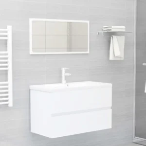 Bureau Évolutif Ensemble de meubles de salle de bain Blanc 76