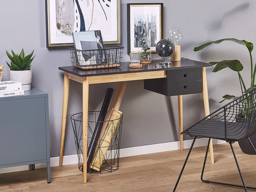 Bureau Évolutif Home Office Desk Storage Noir jais EBEME
