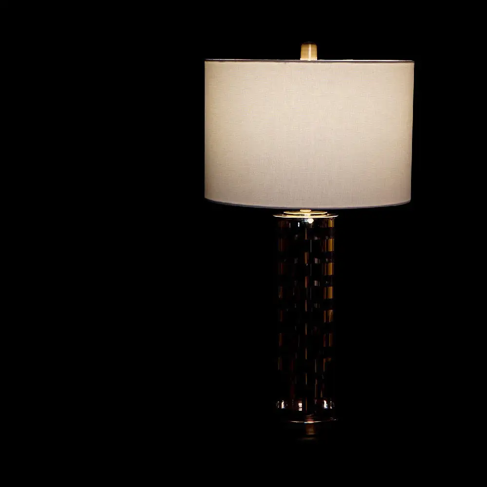 Desk Lamp DKD Home Decor Acier Crystal 240 V Golden