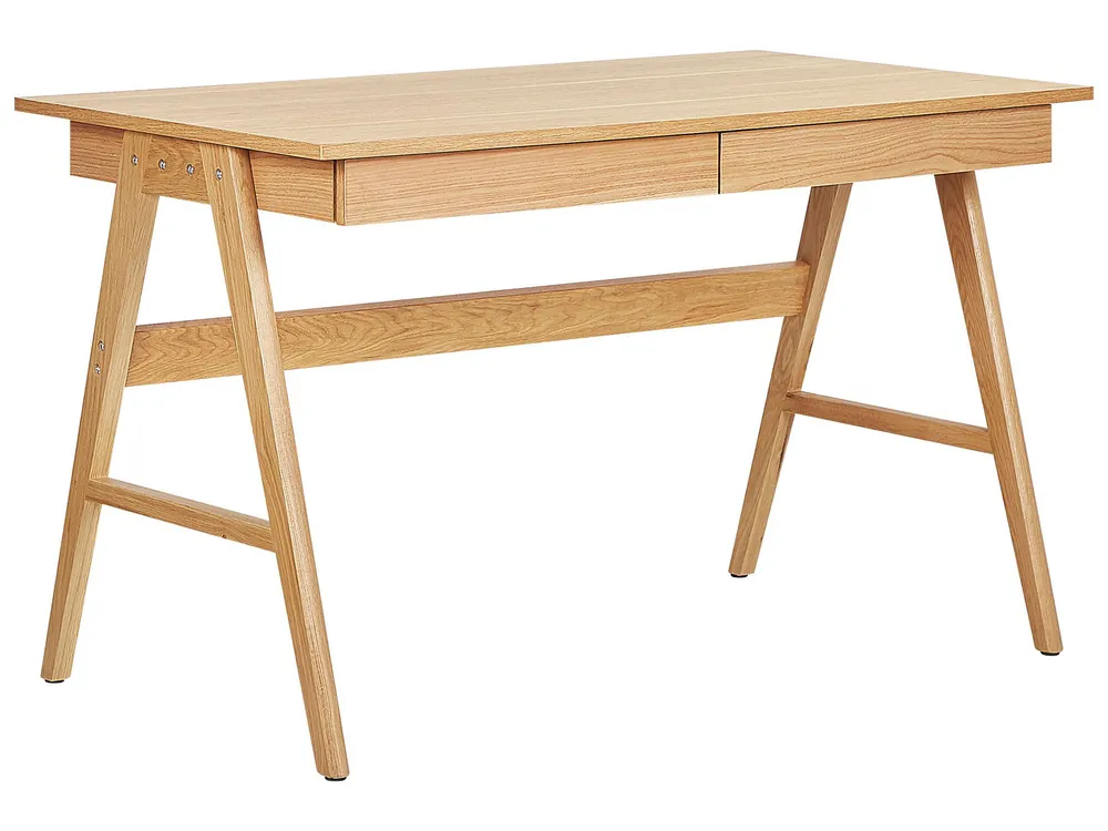 Ensemble design scandinave Home Office Desk Storage Light Wood SHESLAY