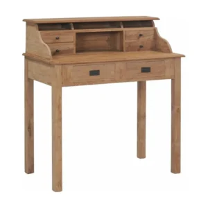 Ensemble L-shaped Bureau 90x50x100 cm Bois de teck massif