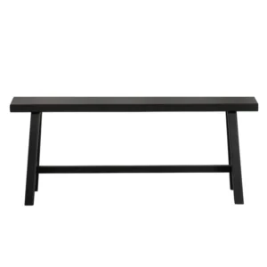 Ensemble L-shaped Imme - Banc en bois L110cm - Couleur - Noir