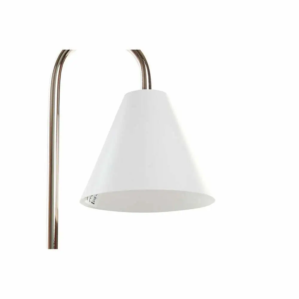 Ensemble L-shaped Lampe de bureau DKD Home Decor Doré Blanc (15 x 15 x 33 cm)