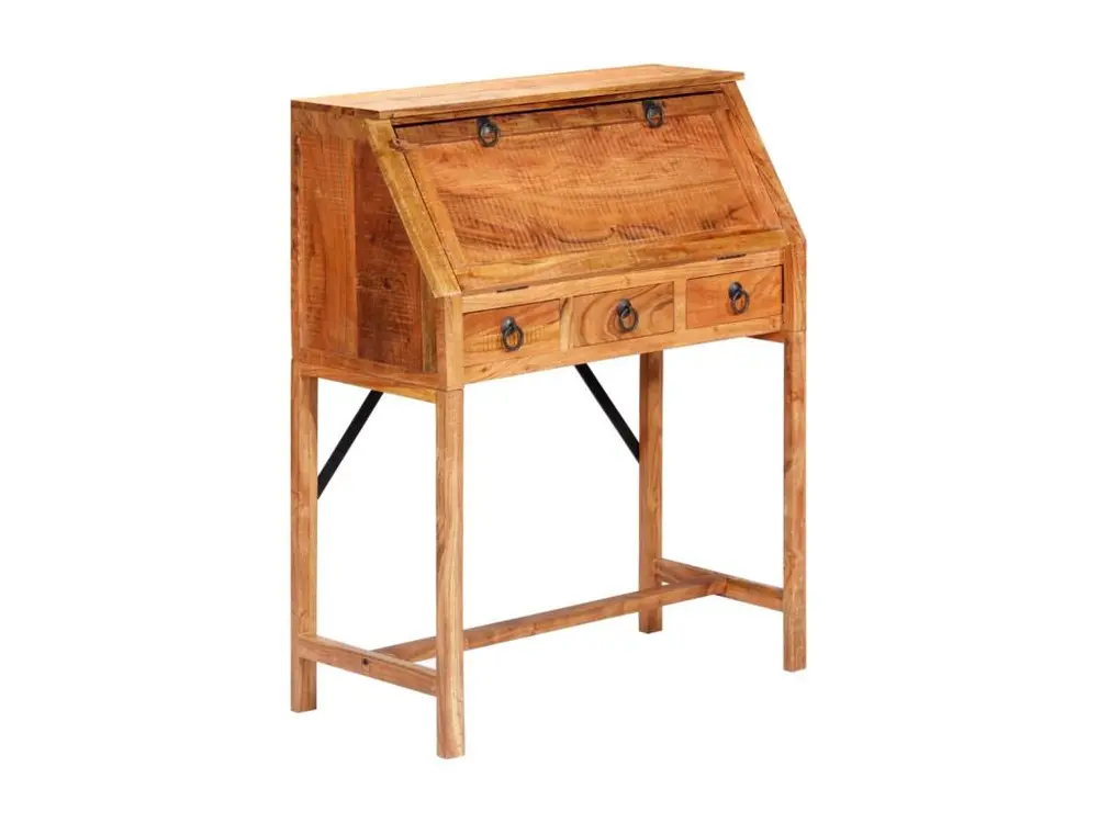 Ensemble modulable Bureau 90x40x107 cm Bois d'acacia massif