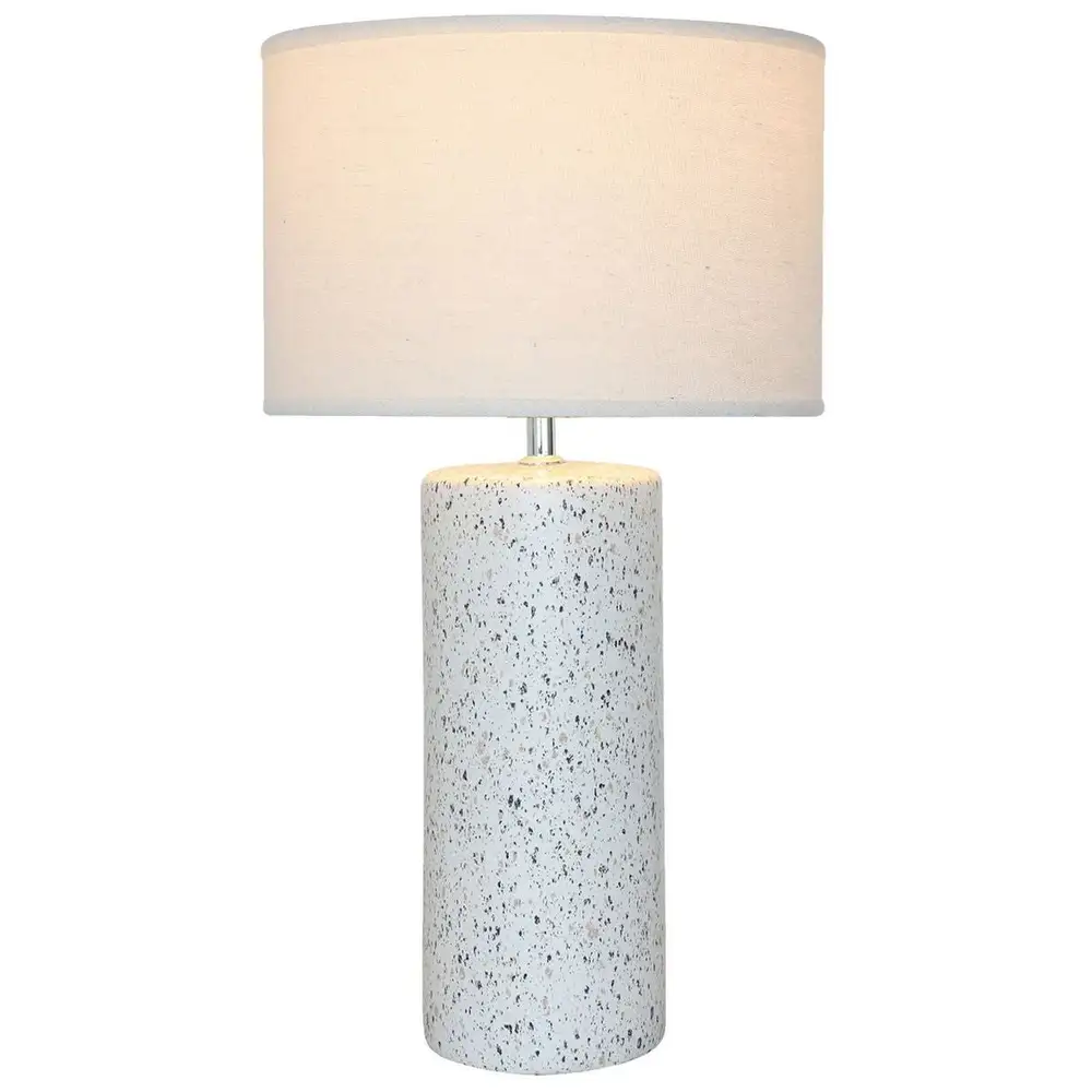 Lampe de bureau DKD Home Decor 25W Lin Blanc Multicouleur 220 V 50 W D en Chêne clair