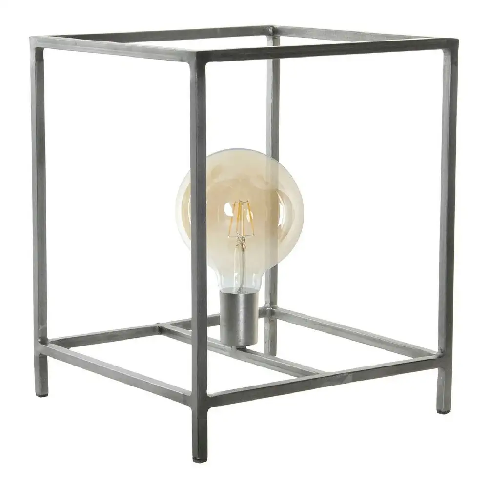 Lampe de bureau DKD Home Decor Métal Gris ténébreux (33 x 33 x 40 cm) | Livraison Rapide