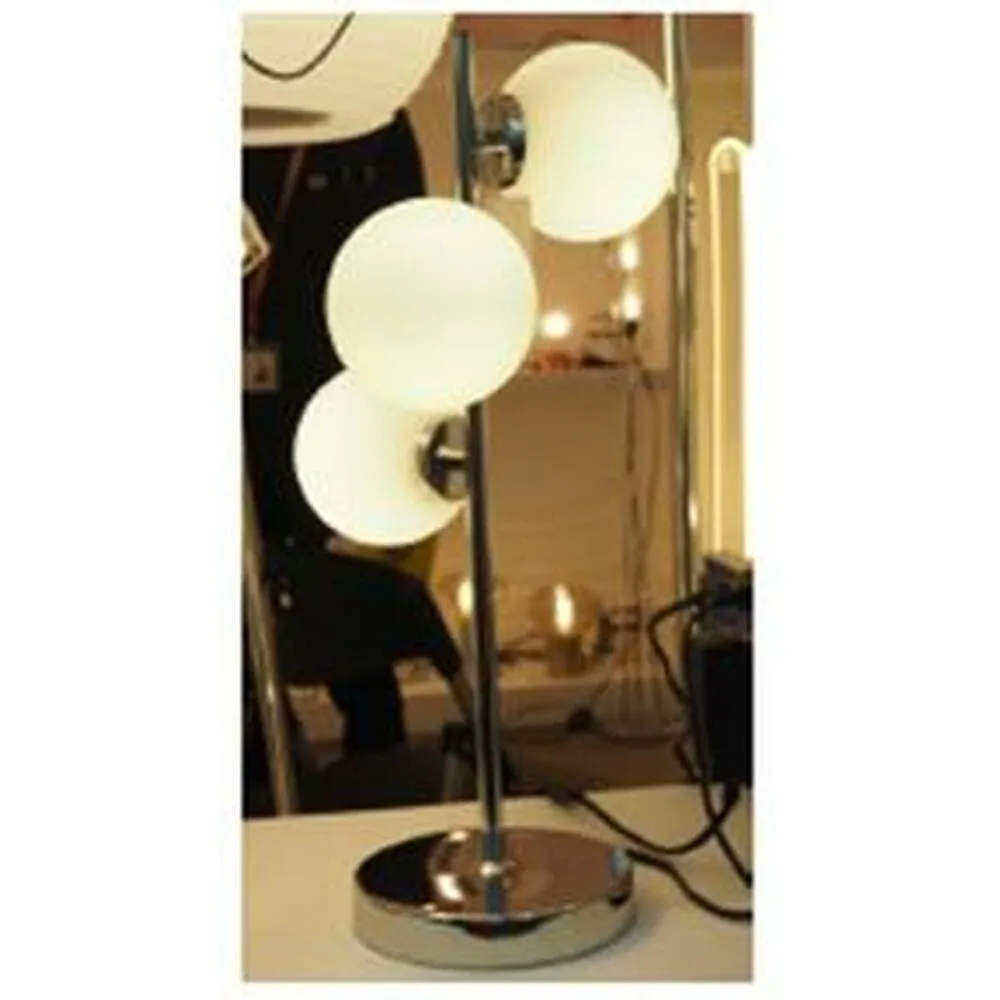 Lampe de bureau DKD Home Decor Verre Argenté Métal Blanc Récent (23 x