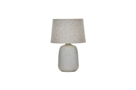 Lampe à poser en grès blanc Tana House Doctor - 46cm Certifié FSC