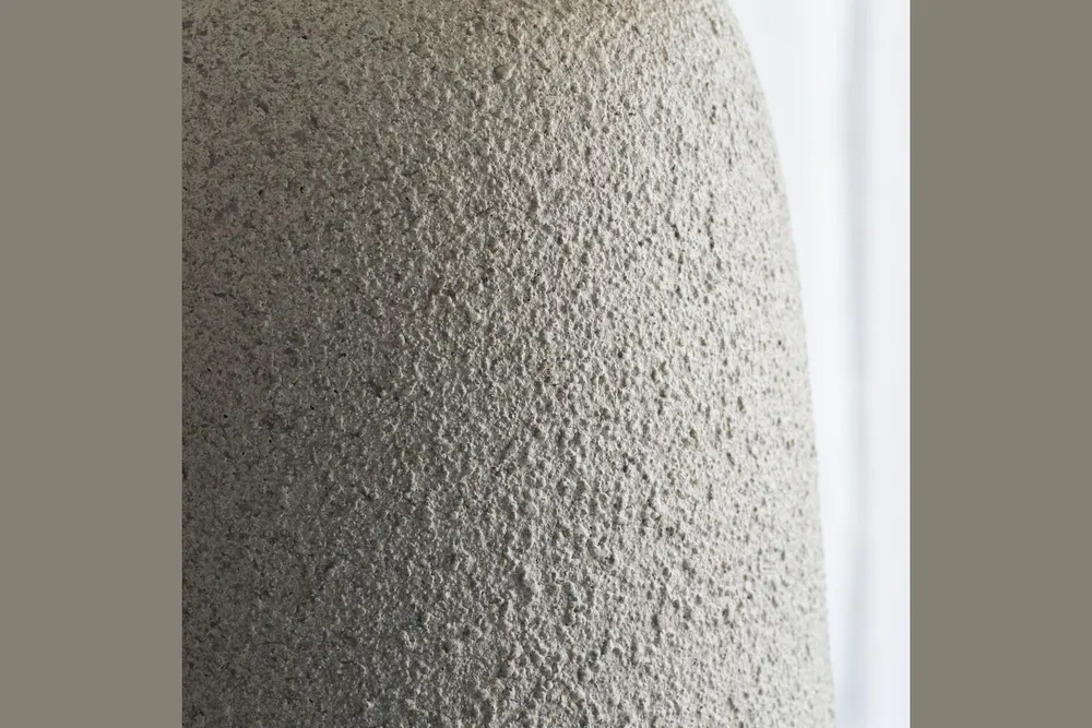 Lampe à poser en grès blanc Tana House Doctor - 46cm Certifié FSC
