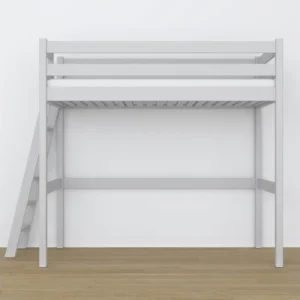 Lit mezzanine en bois N02 Gris 90x180
