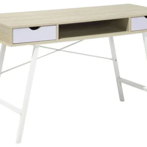 Table de bureau Bois évident CLARITA en Chêne clair