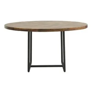 Table de repas en bois profond Kant House Doctor - 140cm 3 pièces complètes