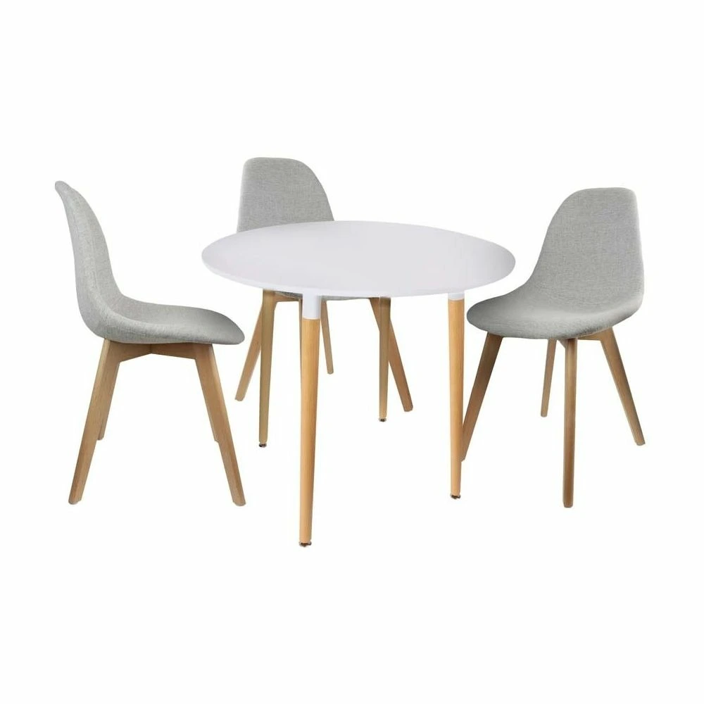 Bureau compact pour Table repas ronde 76 cm scandi