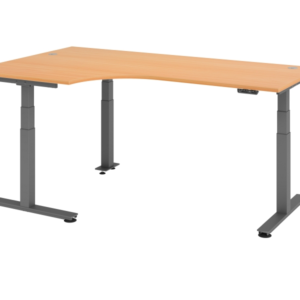 Bureau Professionnel Hammerbacher table d'angle assis-debout électrique 200x120cm 90° hêtre VXDSM82/6/G choisir à...