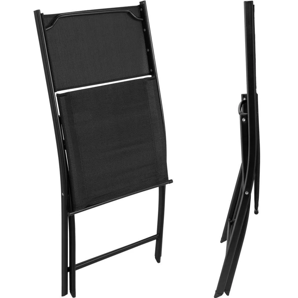 Ensemble table et chaises de jardin noir 2208283 avec Plateau en Stratifié