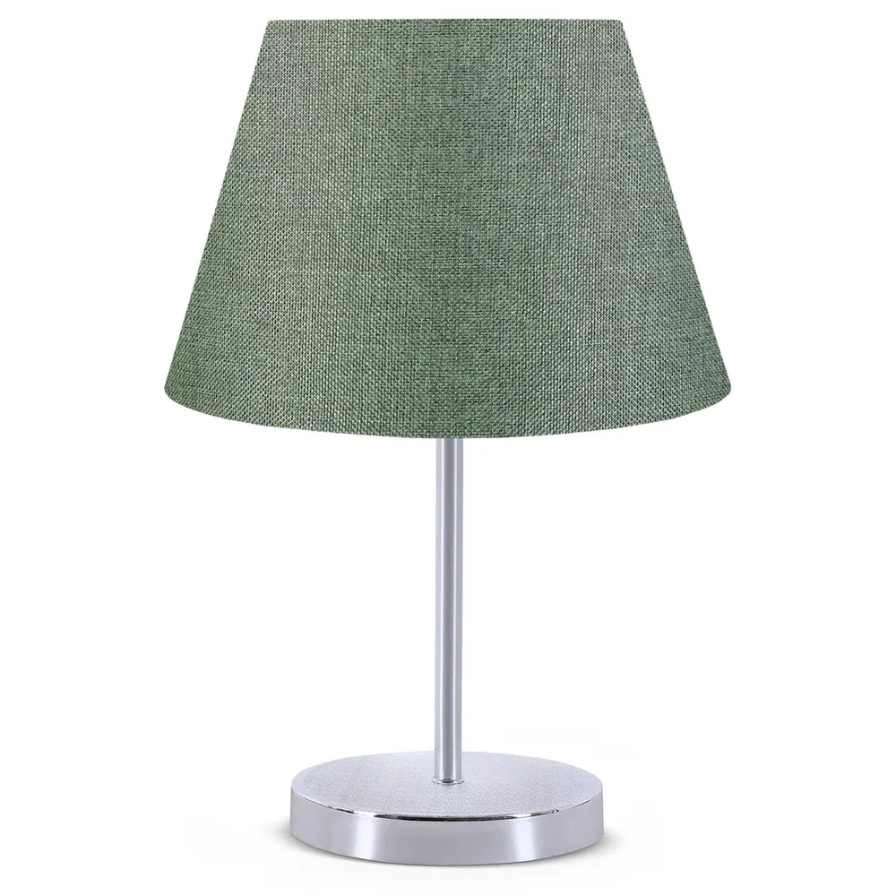 Lampe de table Accensa Métal Argent et Vert céladon | Stable et robuste |