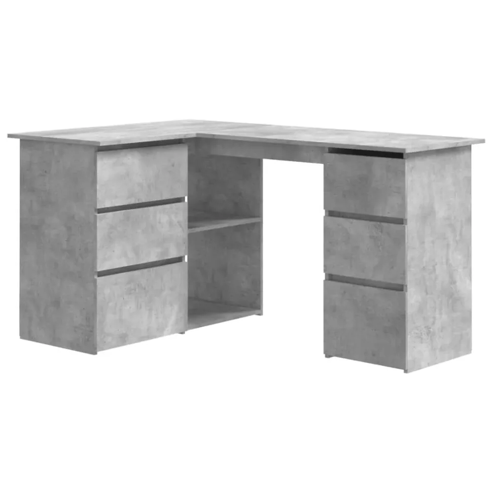 Mobilier de Bureau Premium Bureau table poste de travail meuble d'ordinateur informatique étude d'angle 145 x 100 x 76 cm...