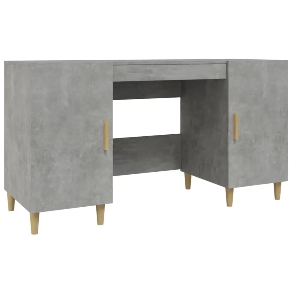 Mobilier de Bureau Premium Bureau table poste de travail meuble d'ordinateur informatique étude 140 x 50 x 75 cm bois d'in...