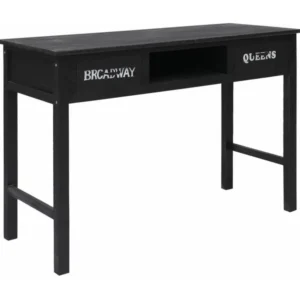 Mobilier de Bureau Premium Table console Noir 110x45x76 cm Bois