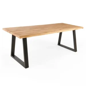 Mobilier de Bureau Premium Table à manger en bois bords irréguliers 160 x 95 x 75 cm