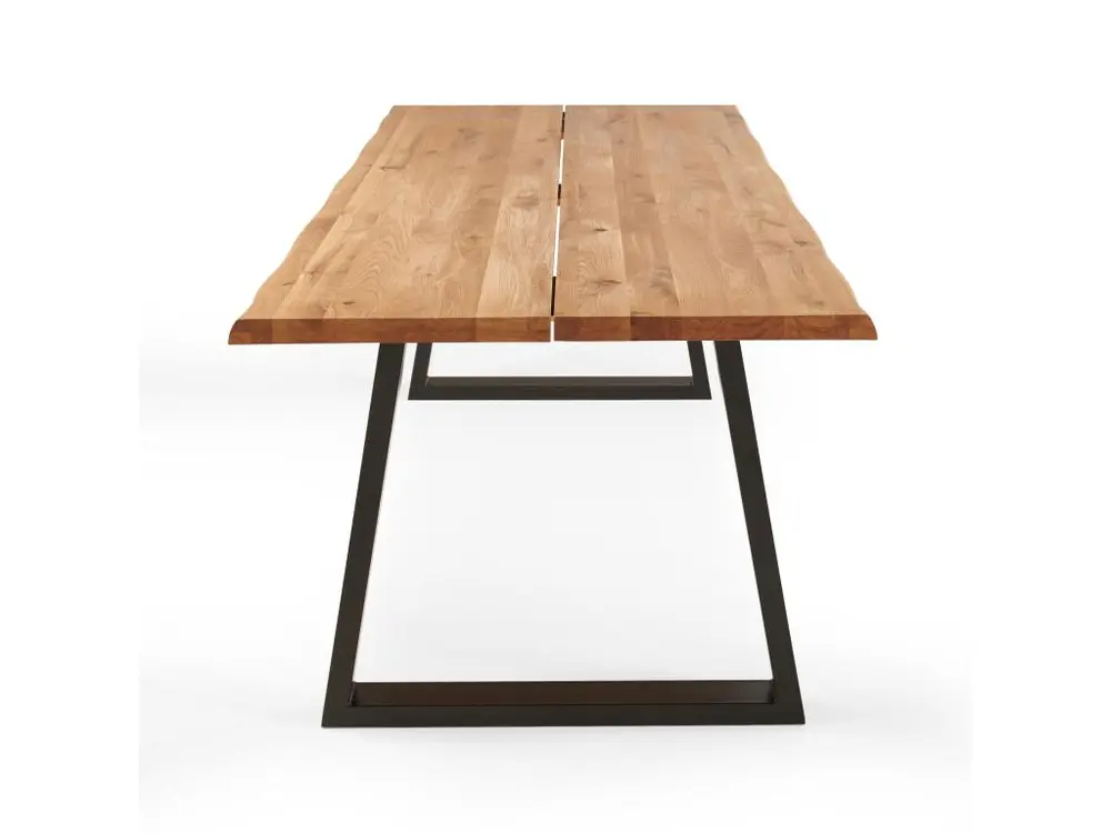 Mobilier de Bureau Premium Table à manger en bois bords irréguliers 160 x 95 x 75 cm