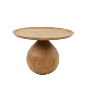 Raja - table basse - en bois massif d'acacia - 60 cm pour espace limité