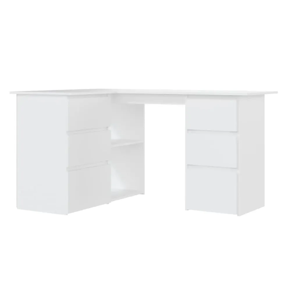 Surface de travail antidérapante Bureau table poste de travail meuble d'ordinateur informatique étude d'angle 145 x 100 x...