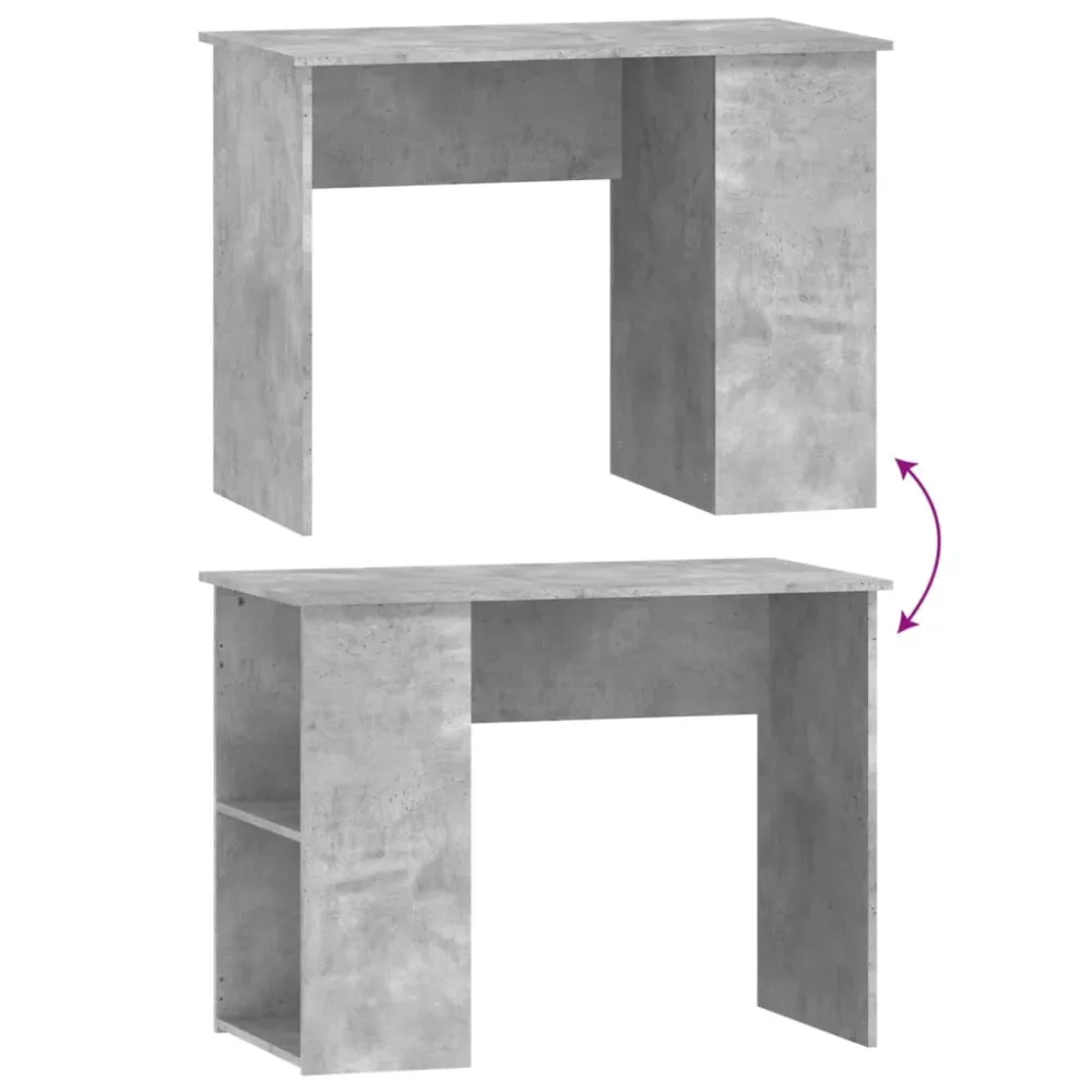 Table avec passe-câbles Bureau table poste de travail meuble d'ordinateur informatique étude 100 x 55 x 75 cm bois d'ingén...